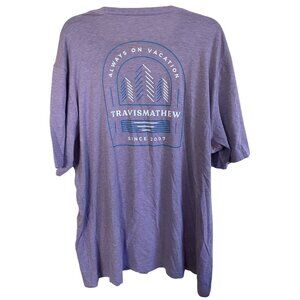 Travis Mathew Purple XXL 2XL T-shirt 100% Pima Cotton Tshirt T Shirt Tee Golf